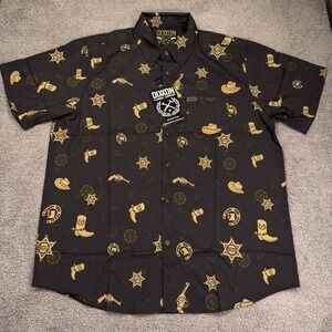 Dixxon Flannel V Twin 1876 Shirt Men Extra Large Black  Limited Edition Western